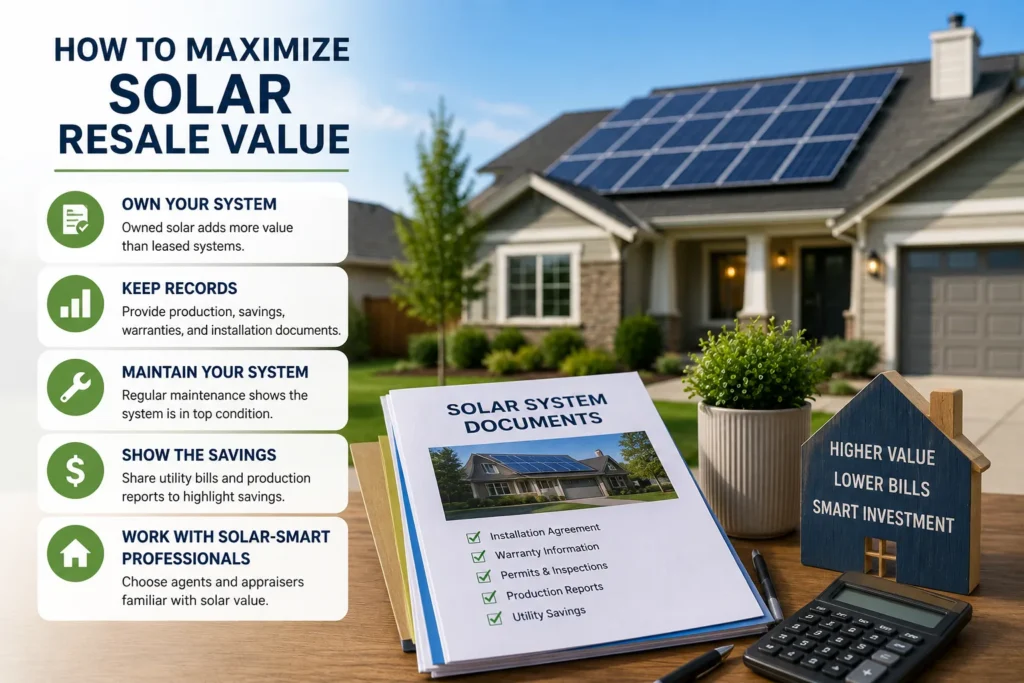 Does Solar Increase Property Value? 7 Facts Homeowners Should Know 3 How to maximize solar resale value for a home with solar panels